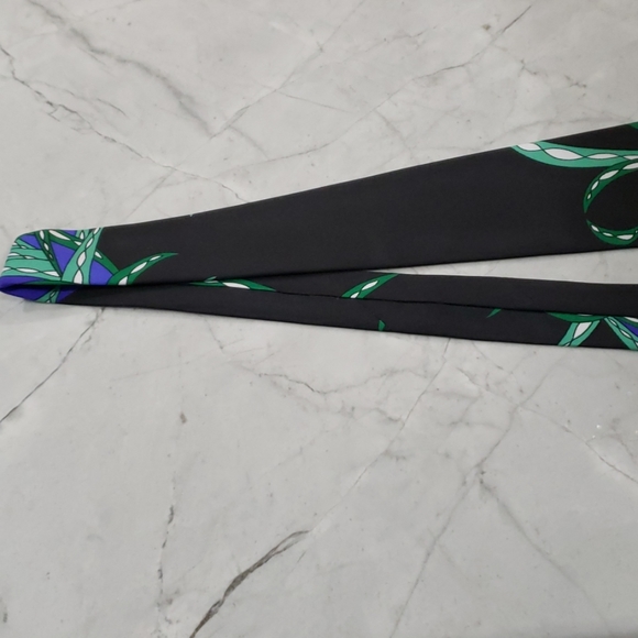 Host Pick Vintage Emilio Pucci Blue and Black Tie - Picture 4 of 5